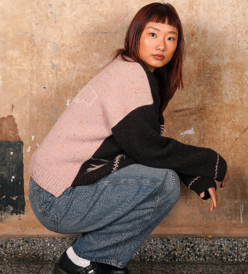 Freedom Sweater • Peat/ Rose