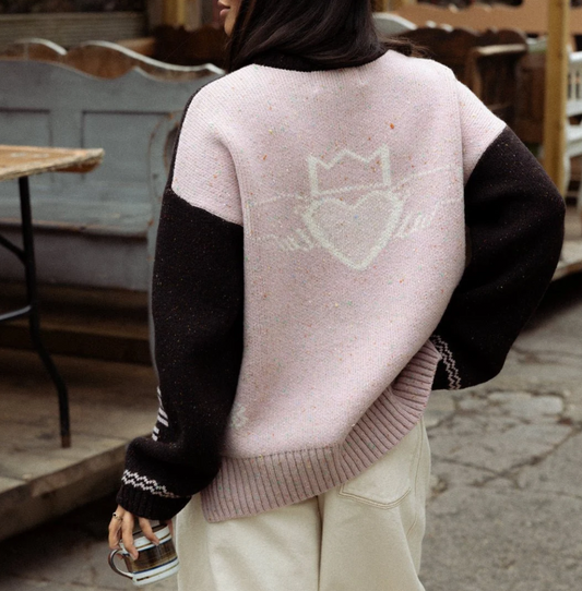Freedom Sweater • Peat/ Rose