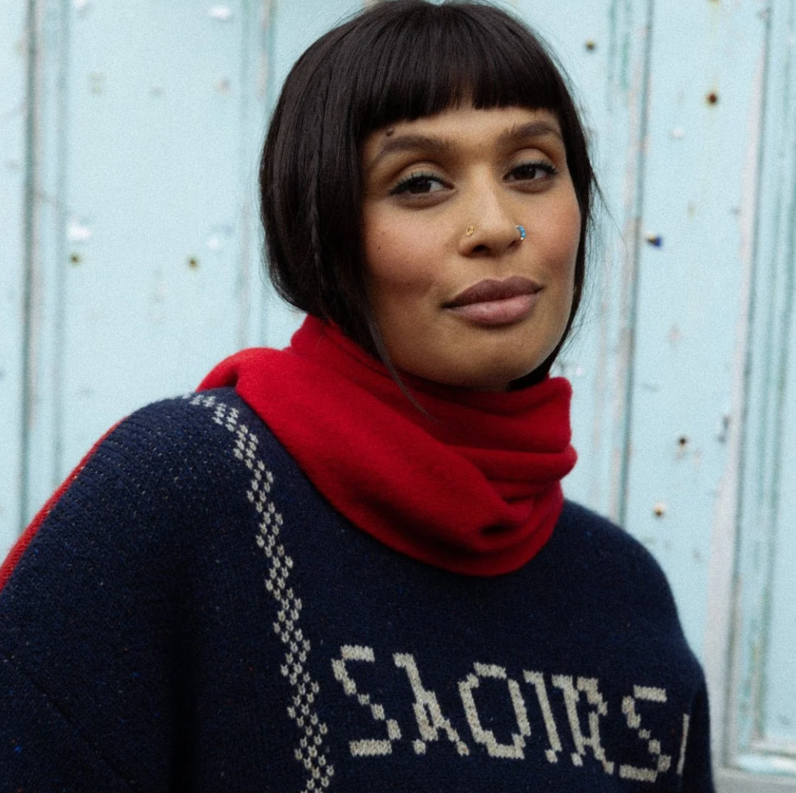 Freedom Sweater • Navy/ Red