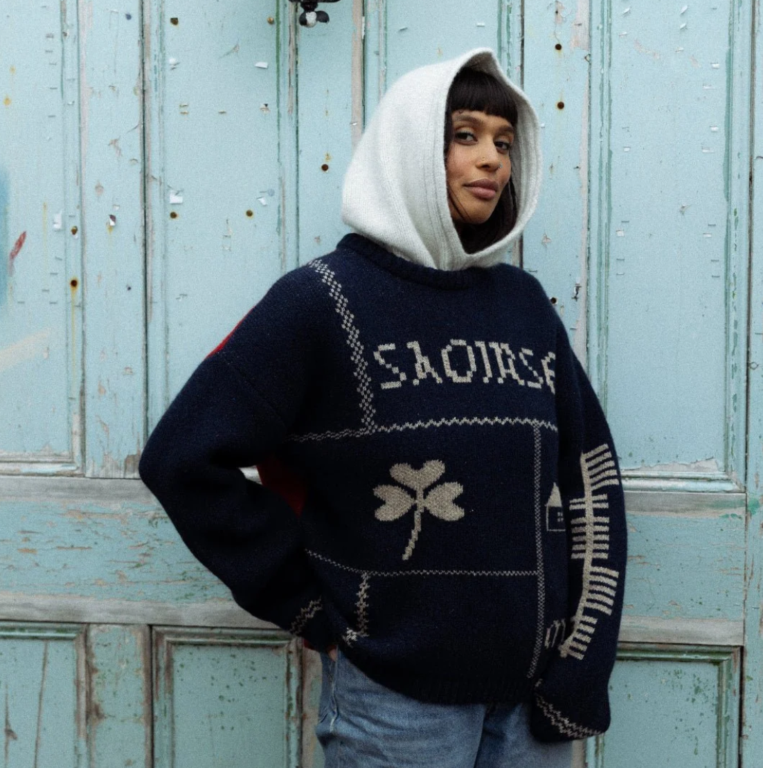 Freedom Sweater • Navy/ Red