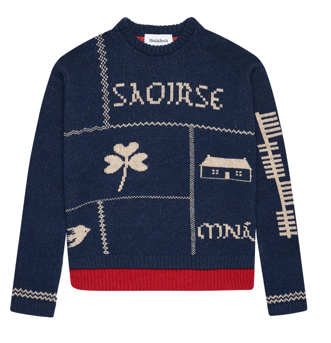 Freedom Sweater • Navy/ Red