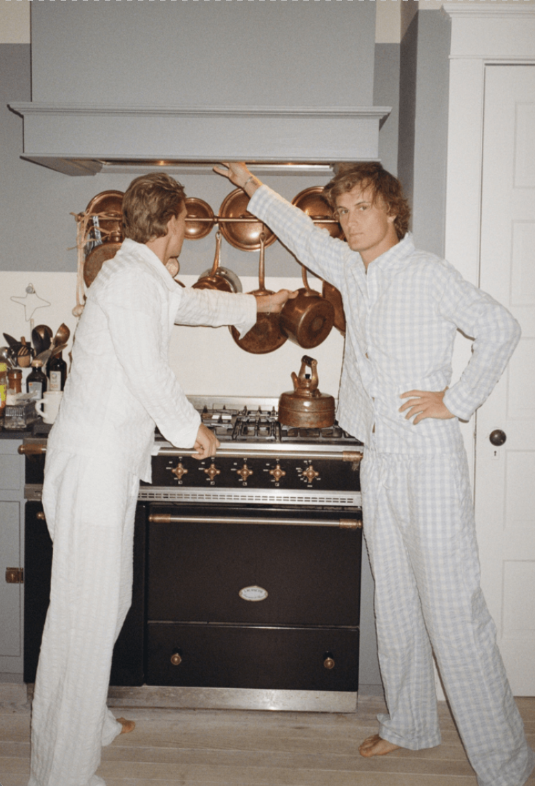 Pants and Cosmetic Bag Set • Light Blue