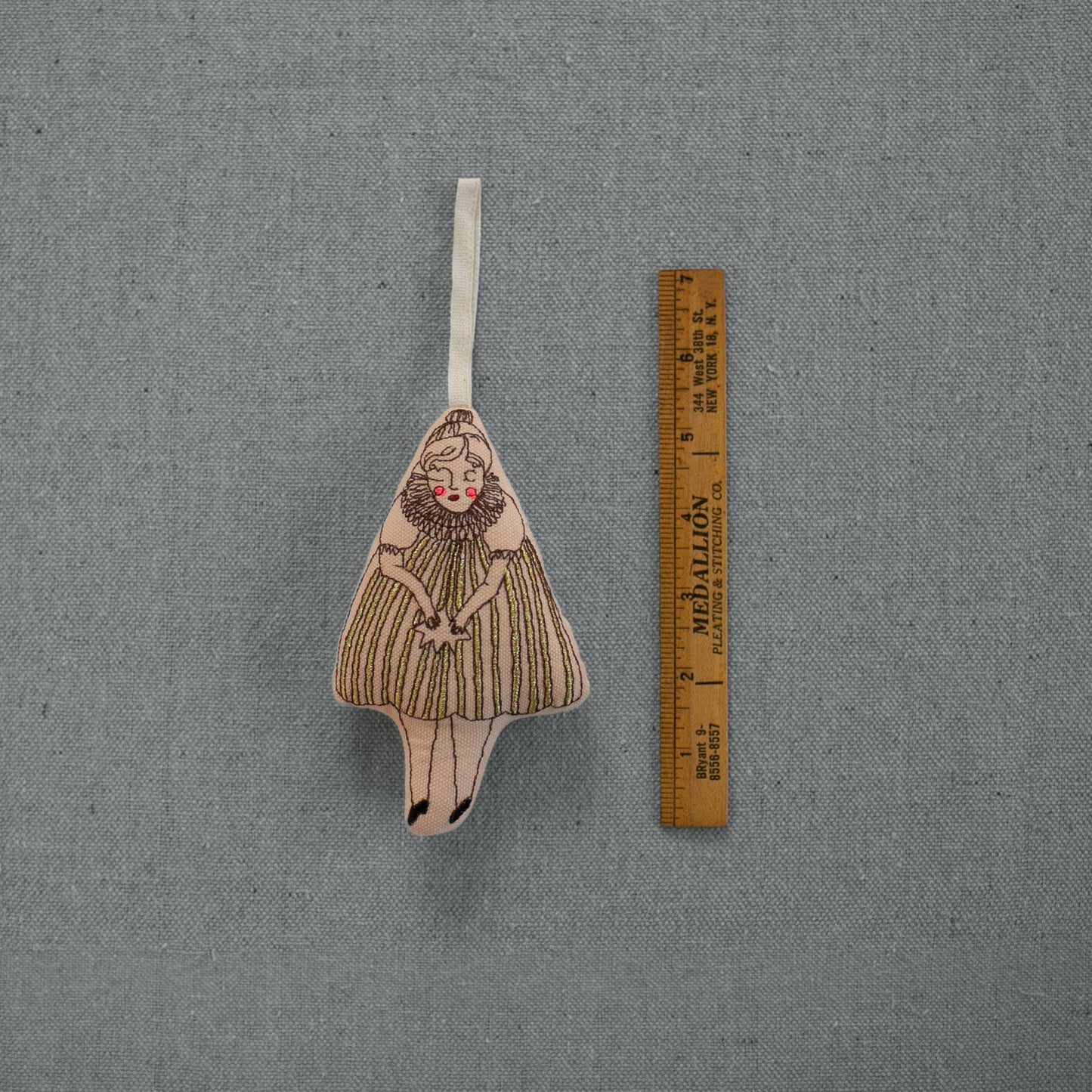 Wishing Star Girl • Cotton & Lavender Ornament