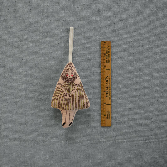 Wishing Star Girl • Cotton & Lavender Ornament