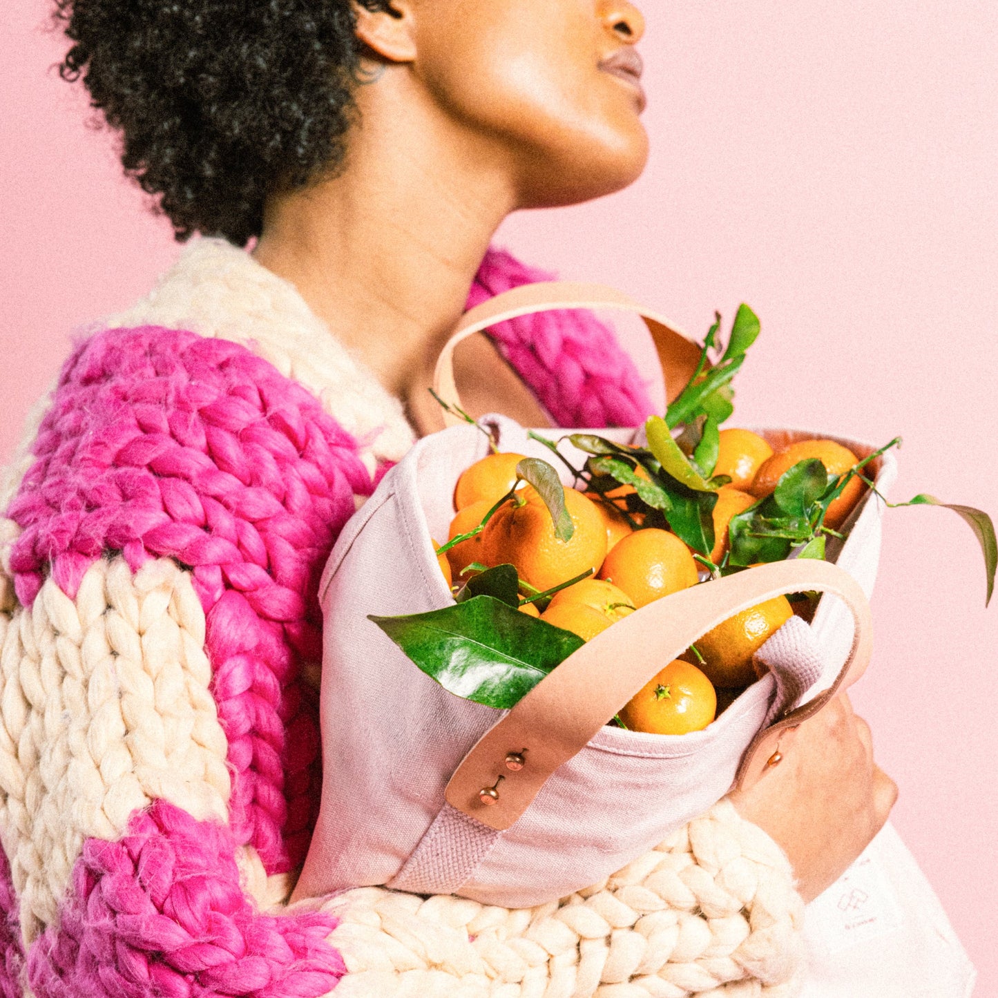 Small East West Tote • Bubblegum