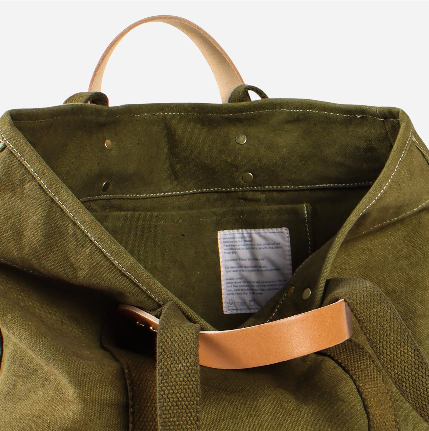 Small East West Tote • Olive