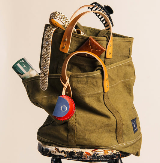 Small East West Tote • Olive