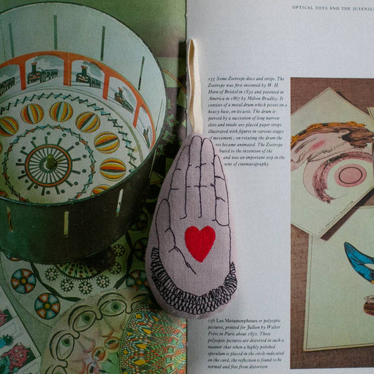 Heart in Hand • Cotton & Lavender Ornament