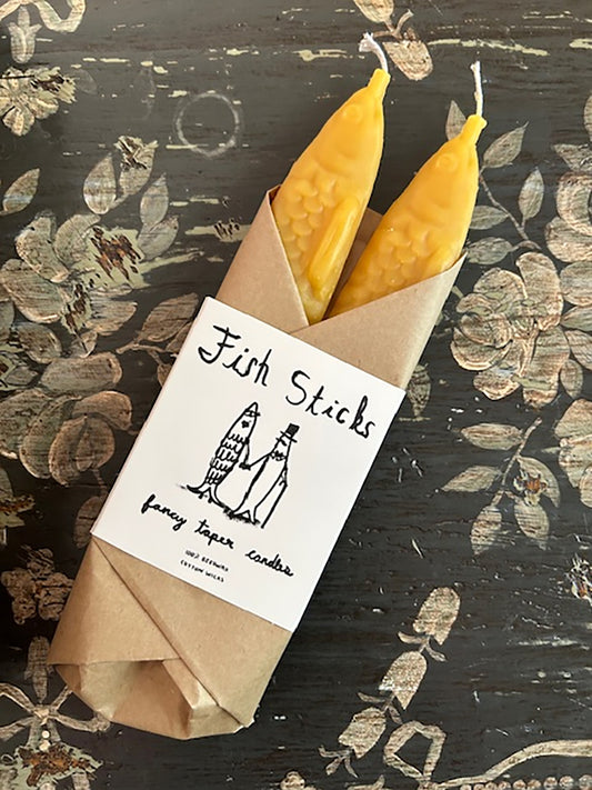 "Fish Sticks" Beeswax Tapers