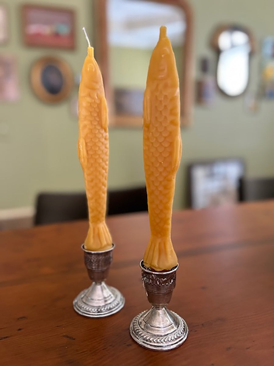 "Fish Sticks" Beeswax Tapers