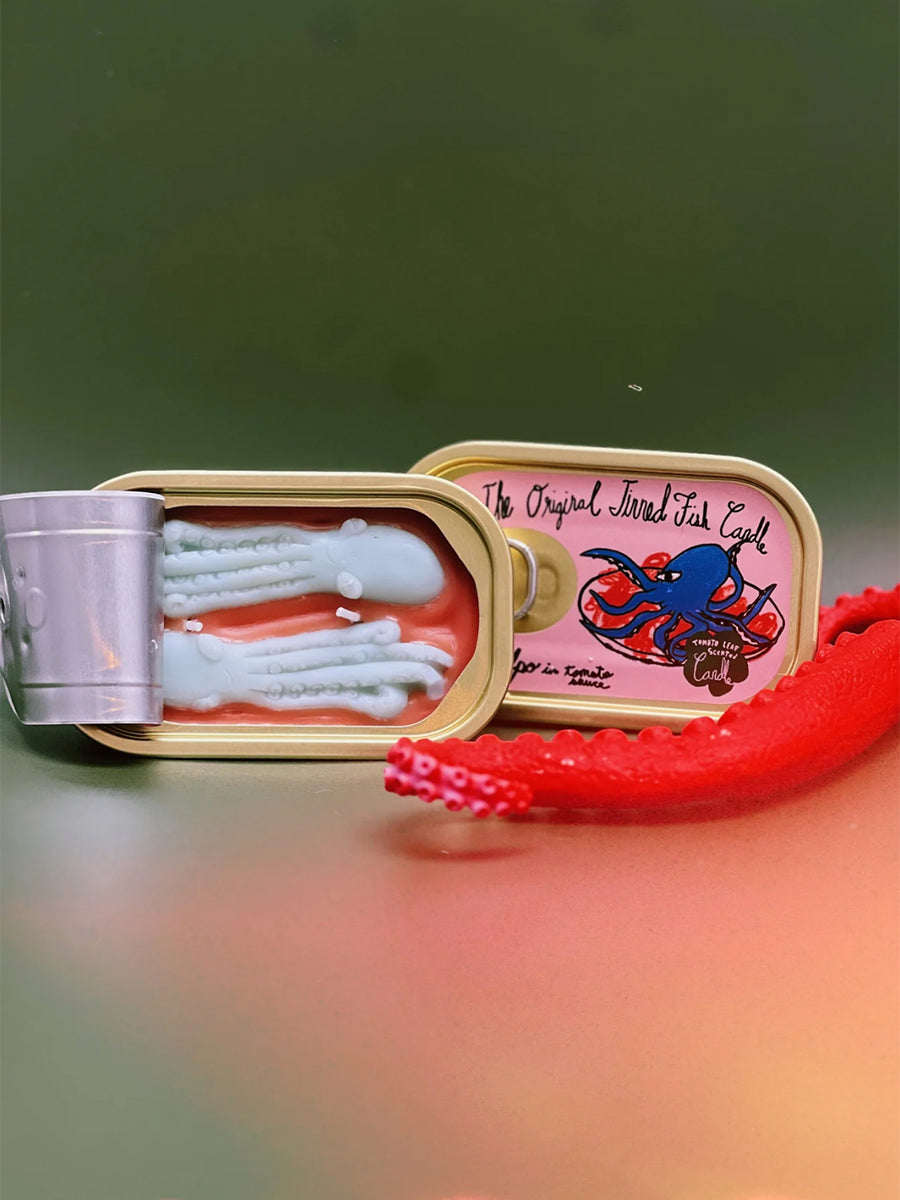 Tinned Fish Candle • Tomato Leaf