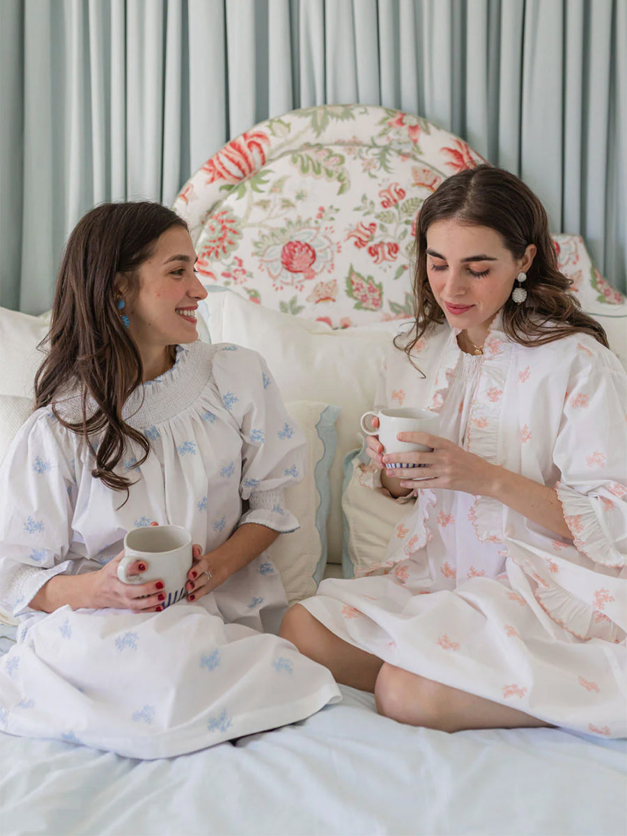 Smocked Embroidered Nightgown