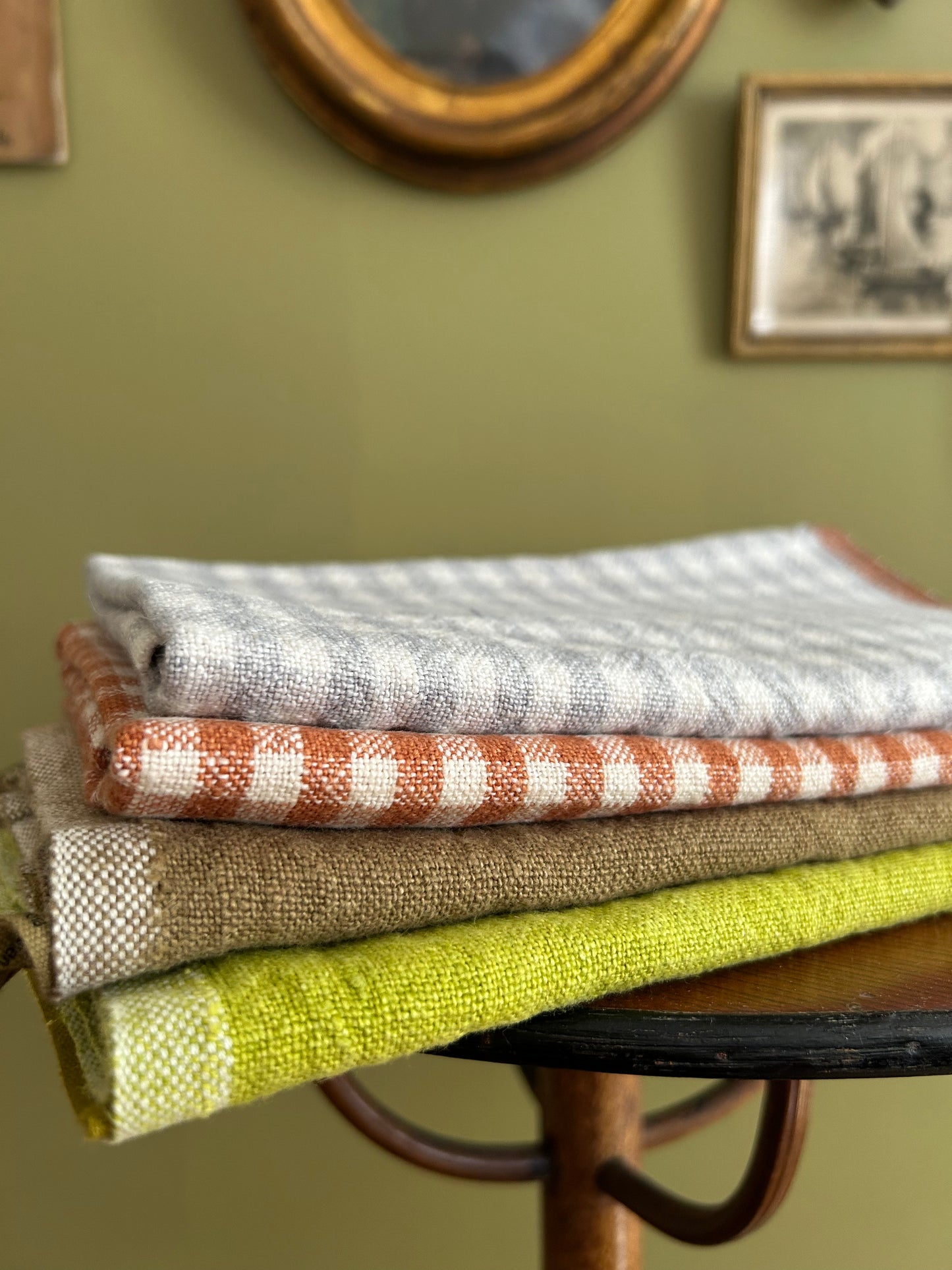 Hand-Spun Linen Towel • Lime